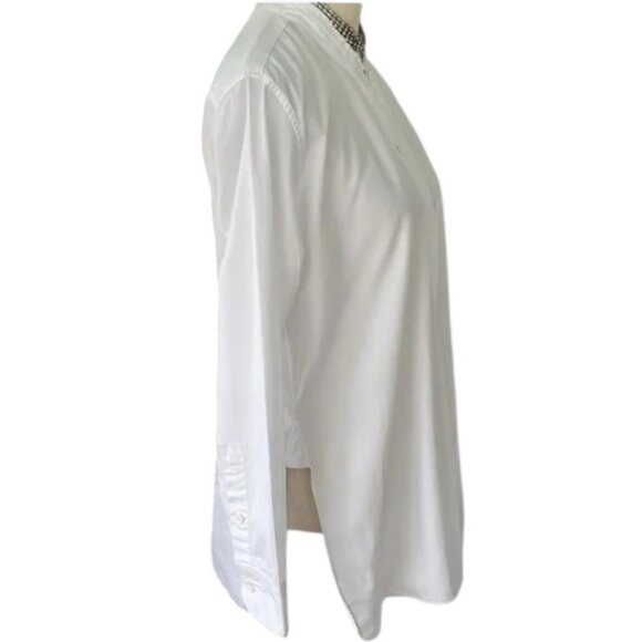 Helmut Lang with long sleeve button-down poet blouse size M - Picture 4 of 6